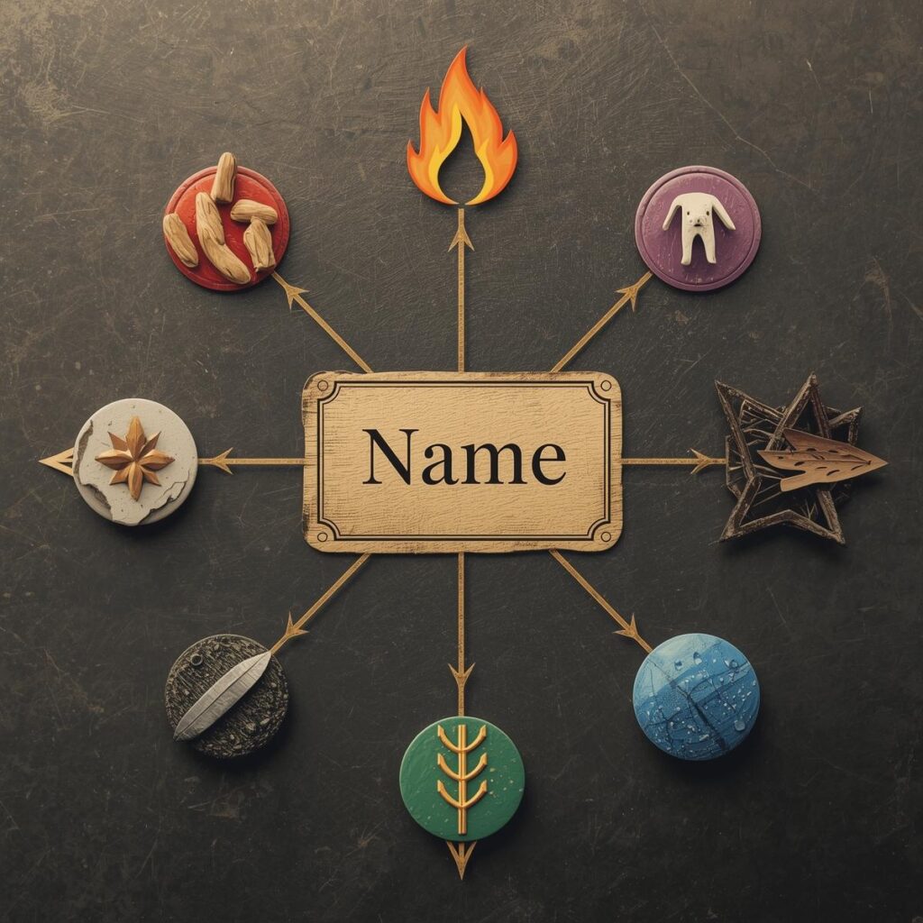 اسمك وعنصر جسمك