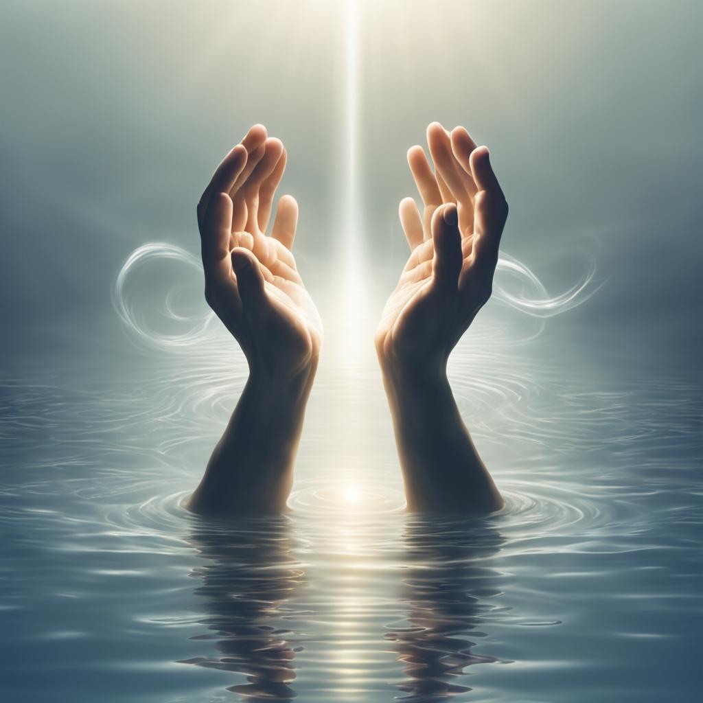 الدعاء فى الماء